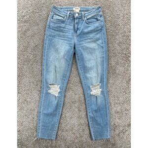 L'AGENCE Jeans Womens 25 Blue El Matador Slim High Waist Crop Skyfall Light Wash